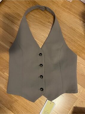 Aritzia Wilfred Vito Vest Size 6 Modern Taupe